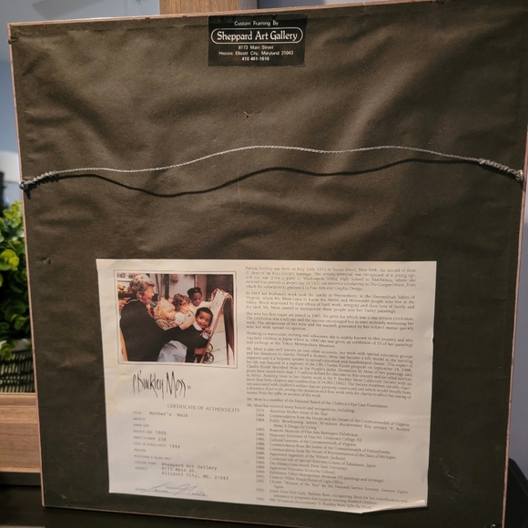 Custom framed P. Buckley Moss print with frame - Picture 2 of 5